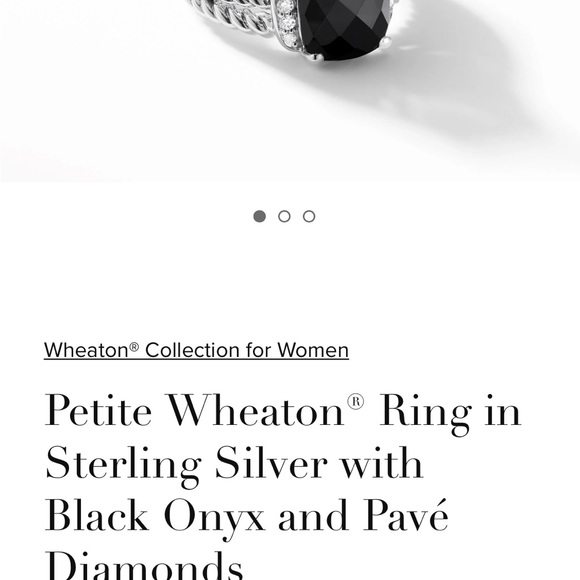 David Yurman Black and Silver Ring - Picture 6 of 6